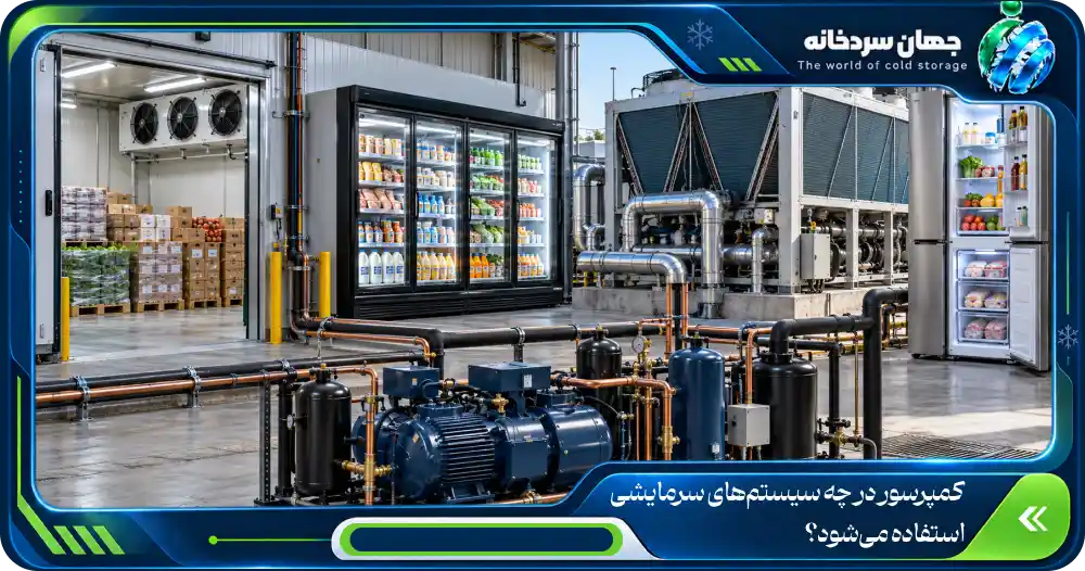 کمپرسور در چه سیستمهای سرمایشی استفاده میشود؟